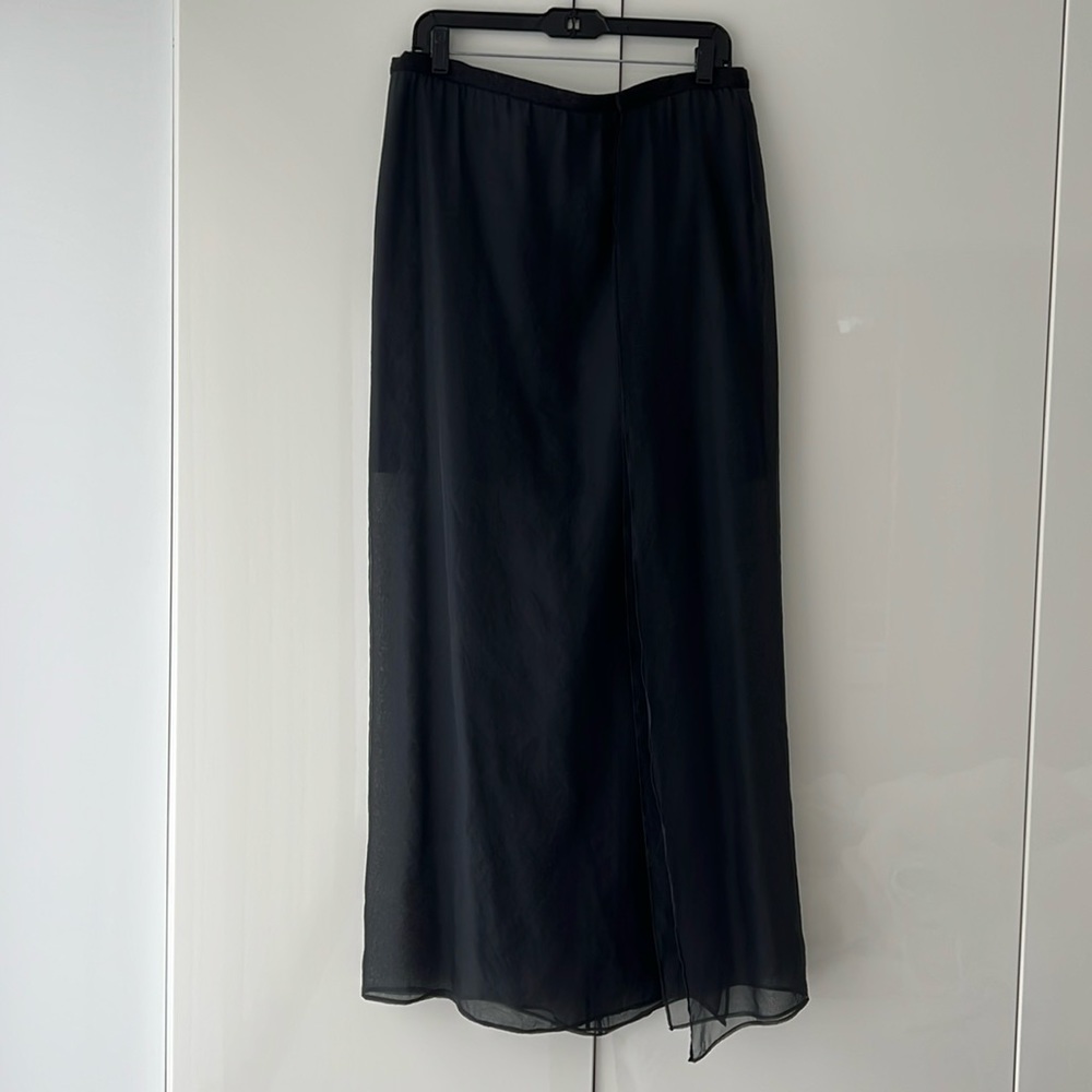NWT Brunello Cucinelli maxi silk and wool skirt size 44IT